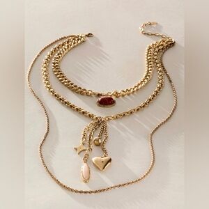 NWT Free People Heather Charm Necklace